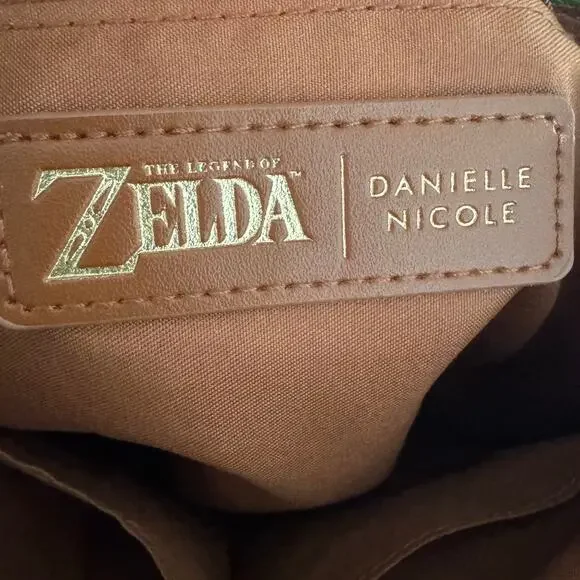 ❌SOLD❌ Danielle Nicole Legend of Zelda Nintendo Mini Backpack Green and Brown - Picture 7 of 9